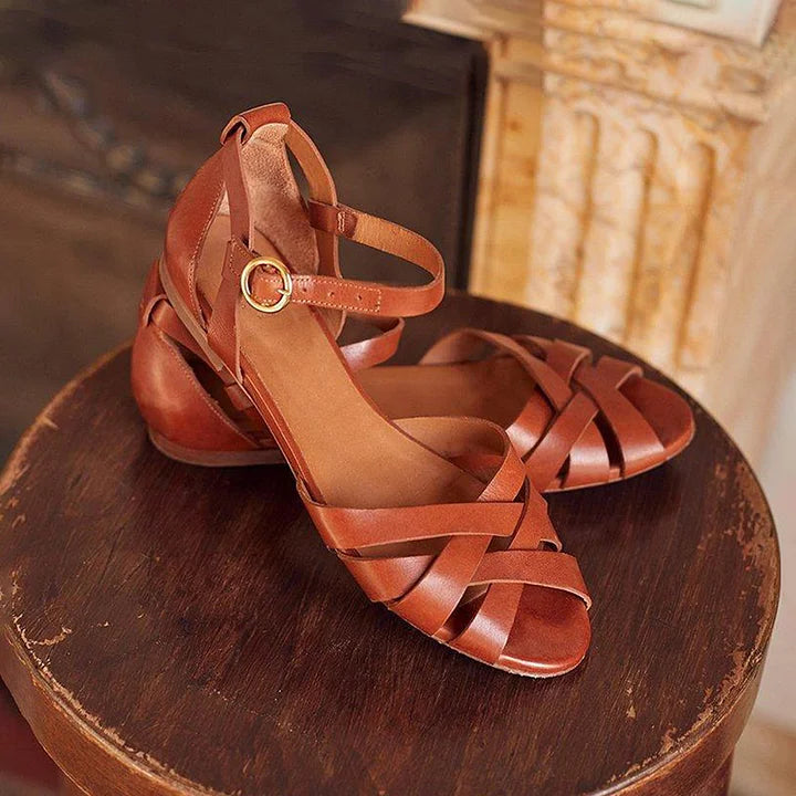 STRAPPY FLAT SANDALS