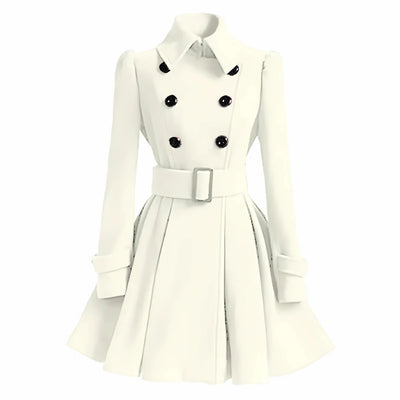 Manteau Iconique Hiver Fit & Flare – Élégance Intemporelle & Chaleur