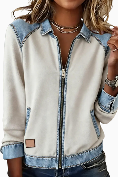 Abigail | Reversed Zipper Jacket