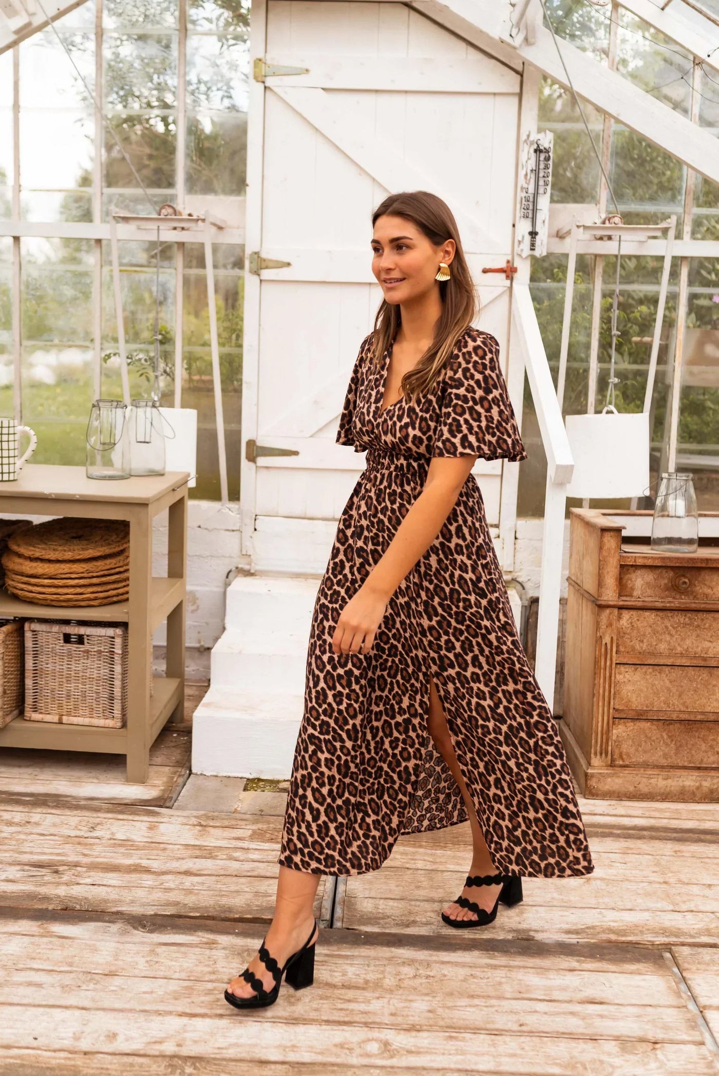 Gaelle | The Leopard Maxi Dress